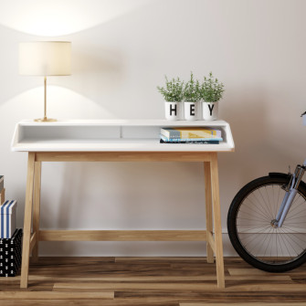 ST James Compact Writing Desk (White)